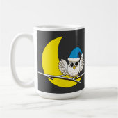 Mug Chouette neigeuse dans une nouvelle nuit d'hiver s (Gauche)