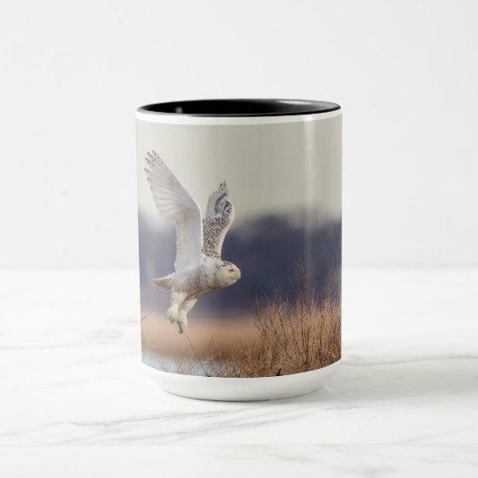 Mug Chouette neigeuse décolle (Centre)