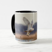 Mug Chouette neigeuse décolle (Devant gauche)