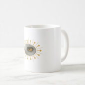 Mug Chouette neigeuse encadrée (Devant droit)