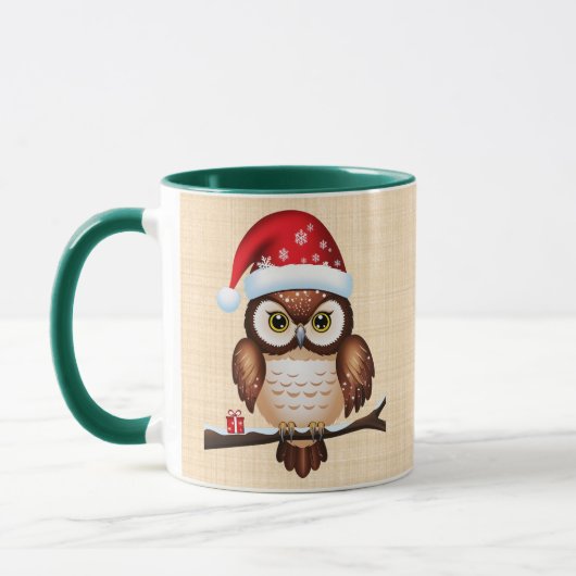 Mug Chouette Noël (Gauche)