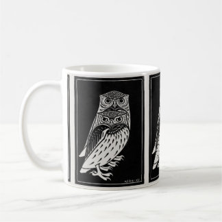 Mug Chouette noire et blanche par Julie De Graag