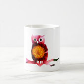 Mug Chouette, Oiseau de Chouette Boug d'Art Floral (Centre)