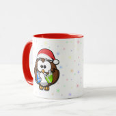 Mug Chouette père Noël (Devant gauche)