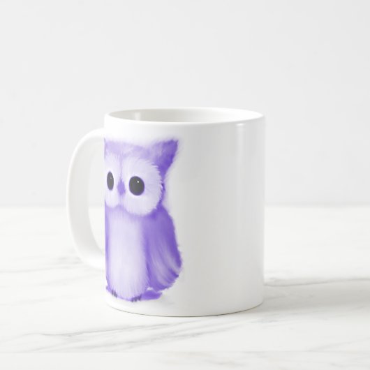 Mug Chouette pourpre (Devant gauche)