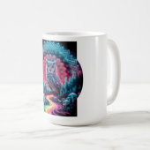 Mug Chouette psychédélique Mandala - Trippy Forest Art (Devant droit)