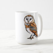 Mug Chouette rayée (Devant droit)