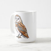 Mug Chouette rayée (Devant gauche)