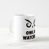 Mug Chouette regarde (Devant gauche)