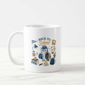 Mug Chouette Rétro de la Rentrée Scolaire