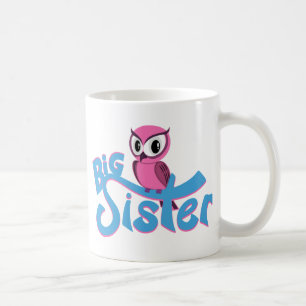 Mug Chouette rose Grande Soeur