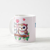 Mug Chouette t'aime toujours (Devant gauche)