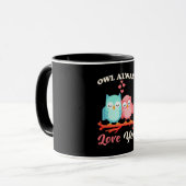 Mug Chouette t'aime toujours (Devant gauche)