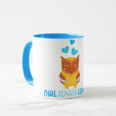 Mug Chouette t'aime toujours (Devant gauche)
