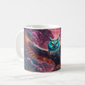 Mug Chouette trippée volant (Devant gauche)