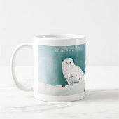 Mug Chouette Turquoise de neige de l'Arctique (Gauche)