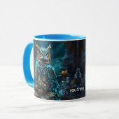 Mug Chouette Turquoise en laiton Imaginaire (Devant gauche)