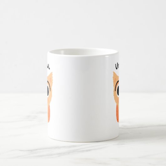 Mug Chouette unibrow UnibrOwl | Chouette à sourcils mi (Centre)
