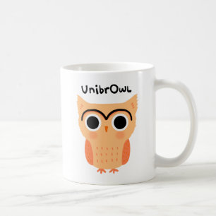 Mug Chouette unibrow UnibrOwl   Chouette à sourcils mi