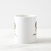 Mug Chouette verte au dessin mignon (Centre)