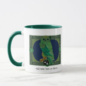 Mug Chouette verte celtique (Gauche)