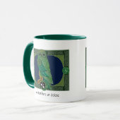 Mug Chouette verte celtique (Devant gauche)