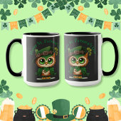 Mug Chouette verte de la Saint-Patrick