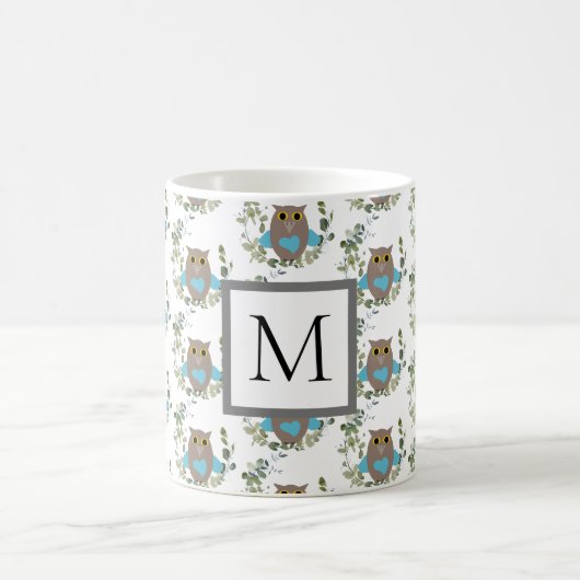 Mug Chouette verte Monogram Eucalyptus (Centre)