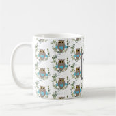 Mug Chouette verte Monogram Eucalyptus (Gauche)