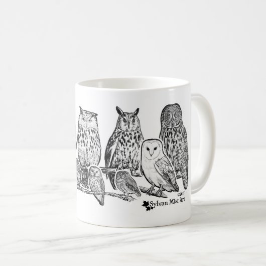 Mug Chouettes (Devant droit)