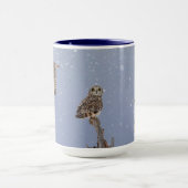 Mug Chouettes à oreilles courtes par jour de neige (Centre)