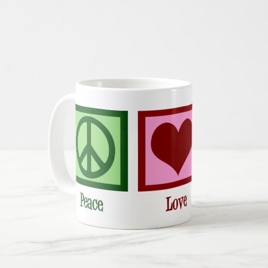 Mug Chouettes d'amour pour la paix (Devant gauche)