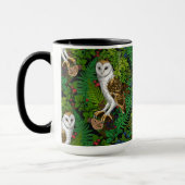 Mug Chouettes, fougères, chênes et baies (Gauche)