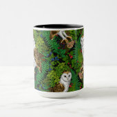 Mug Chouettes, fougères, chênes et baies (Centre)