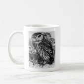 Mug Chouettes, gravure vintage (Gauche)