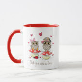 Mug Chouettes Heureuses Saintes-Valentin (Gauche)