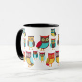 Mug Chouettes mignonnes (Devant gauche)
