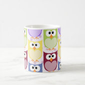 Mug Chouettes mignonnes, Chouette Motif, Chouettes col (Centre)