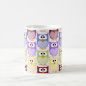 Mug Chouettes mignonnes, Chouette Motif, Chouettes pou (Centre)