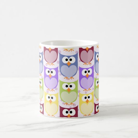 Mug Chouettes mignonnes, Chouette Motif, Chouettes pou (Centre)