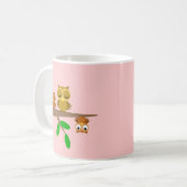 Mug chouettes mignonnes et drôles (Devant gauche)