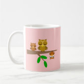 Mug chouettes mignonnes et drôles (Gauche)