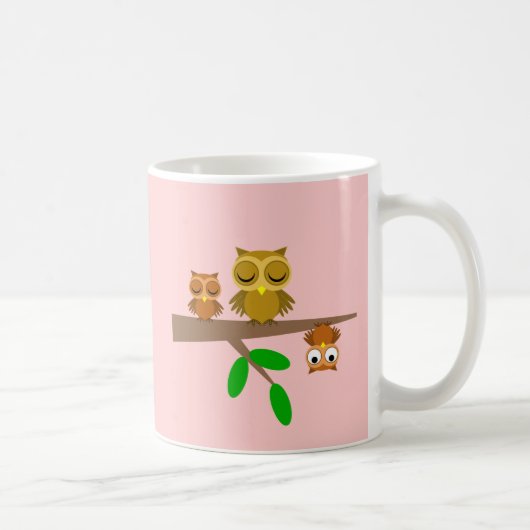Mug chouettes mignonnes et drôles (Droite)