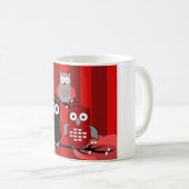 Mug Chouettes rouges (Devant droit)