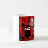 Mug Chouettes rouges (Devant gauche)