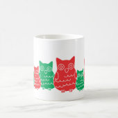 Mug Chouettes rouges et vertes (Centre)