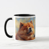 Mug Chow Chow Chien Impressionniste Peinture (Gauche)