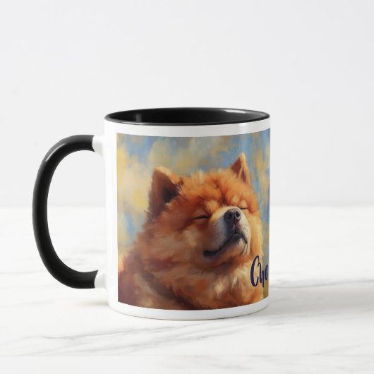Mug Chow Chow Chien Impressionniste Peinture (Gauche)