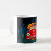 Mug Chow Chow Chig Conduire voiture effrayant Hallowee (Devant gauche)