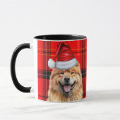 Mug Chow Chow Chow Chow Noël Chien Père Noël (Gauche)
